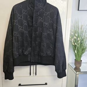 Gucci Black Monogram Jacket
